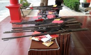 Polres OKU Timur Berhasil Amankan 36 Senpi