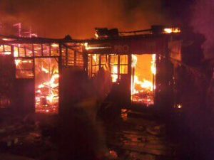 9 Rumah dan Pertokoan di Pagar Alam Habis Terbakar