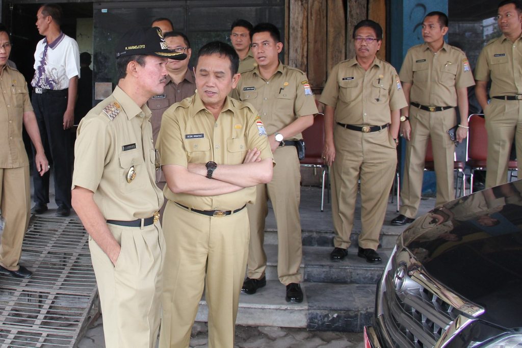 Sekda Palembang Ucok Hidayat Mengobrol dengan Walikota