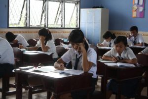 Hari ini 1.863 Siswa-siswi SMP Banyuasin Sub Rayon 3 Ikuti UN