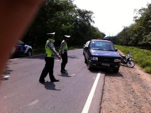 Satlantas Polres Banyuasin Lakukan Razia Kendaraan Sekaligus Antisipasi Jalur Pengiriman Narkoba