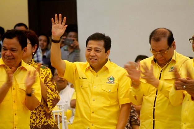 setya novanto jadi ketua umum golkar