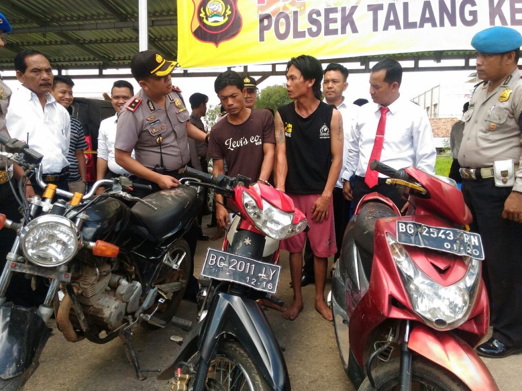 Polsek Talang Kelapa Amankan Pelaku Curanmor