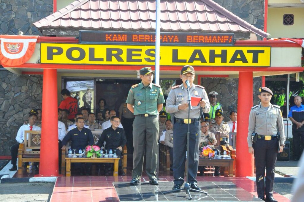 Berikan Keamanan Selama Idul Adha, Bupati Lahat Gelar Apel Pasukan