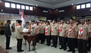 Kwarcab Gerakan Pramuka OKU Timur Dilantik Langsung Oleh Kwarda
