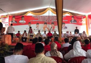 Diusung 4 Partai, Pasangan Nopran Marjani-Herliansyah Resmi Deklarasikan Maju Pemilukada Lahat 2018