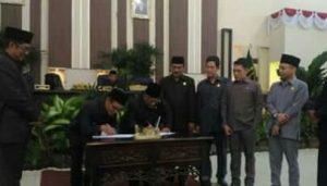 Badan Anggaran (Banggar) DPRD Banyuasin Menyetujui RAPBD Tahun Anggaran 2018