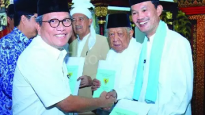 HM Noor Marzuki SH MSi Serahkan Sertifikat Masjid Agung
