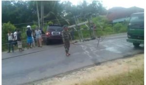 Kecelakaan Tunggal Lintas Sumatera Km. 12