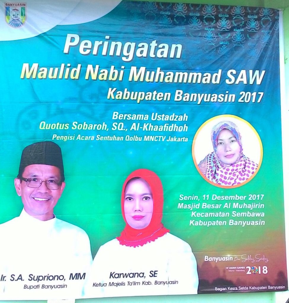 Jama’ah Padati Tabligh Akbar Maulid Nabi di Sembawa