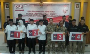 Inilah Nomer Urut Paslon Pilwalkot Palembang