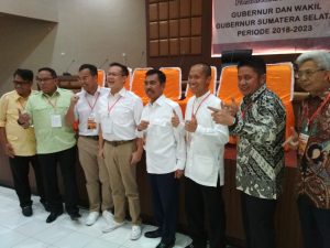 Empat Paslon Gubernur Sumsel Resmi Ditetapkan KPU