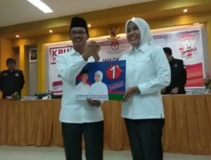 Dapat Nomor Urut Satu, Harno – Fitri Konsisten Satu Hati