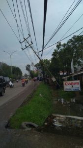 Hujan Disertai Angin Kencang Porak Porandakan Jaringan Listrik, ini yang dilakukan Petugas PLN