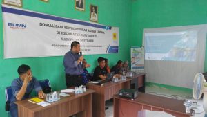 PLN Lakukan Sosialisasi Penyambungan Listrik Baru di Desa Jatisari Banyuasin II