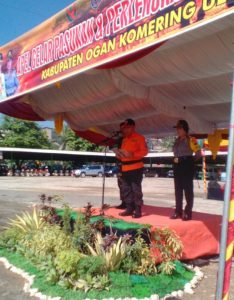 Bupati OKU Resmi Buka Karhutala Di Lapangan PT Semen Baturaja