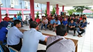 KPUD Banyuasin Kerjasama Dengan Lapas Banyuasin Sosialisasikan Tata Cara Pencoblosan Kepada 192 WBP