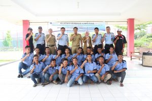 Warga Binaan Lapas Banyuasin Dibekali Keahlian Las Listrik
