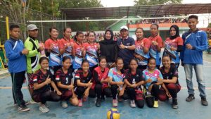 Tim Volley Ball Desa Gunung Meraksa Lolos Perempat Final Dengan Melumat Tim lainnya