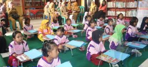 Dinas Perpustakaan Dan Kearsipan Kabupaten OKU Selatan Gelar Lomba Mewarnai SD Yang Diikuti 30 Peserta Dari 30 SD