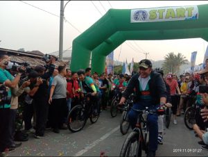 Herman Deru melepas peserta Sriwijaya Gran Gondo di Banding Agung