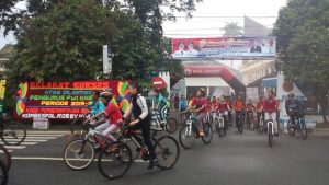 Bupati Lahat Parade Sepeda Bersama Forkompinda Menjelang Kejurda Balap Sepeda