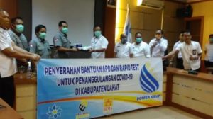 Bomba Grup berikan bantuan APD kepada pemerintah Lahat