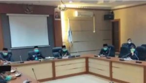 DPRD Lahat Gelar Rapat Video Conference Paripurna Hasil Laporan Pansus