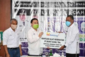 Yayasan kelurga besar Bukit Asam Bantu APD Ke Pemkab Lahat Senilai 1,2 Miliar