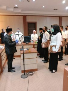 Wabup Lahat lantik 16 pejabat adminisrator di lingkungan pemkab Lahat