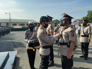 Sertijab Kasat Dan Kapolsek di pimpin langsung Kapolres Lahat