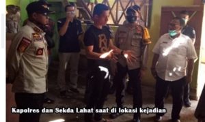 Sekda dan Kapolres Lahat tinjau langsung TKP pembunuhan di desa Tanjung Payang