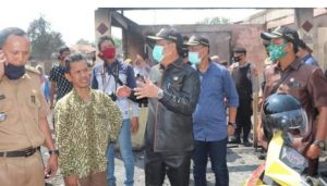 Bupati Lahat tinjau Lokasi Kebakaran di Kelurahan pasar bawah Lahat