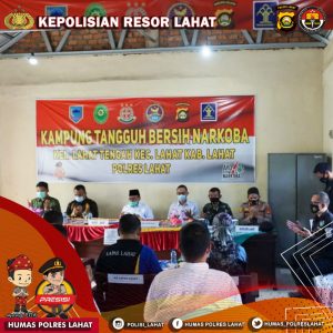 Wabup Lahat Resmikan Kampung Tangguh Bersih Narkoba