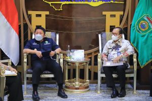 Sambangi Gubernur, Kakanwil Kumham Sumsel Bicarakan Remisi dan Rencana Pemberian  Vaksin Bagi WBP dan Andikpas