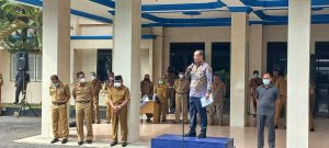 Cik ujang Bupati Lahat pimpin apel penertiban aset daerah milik pemerintah Lahat