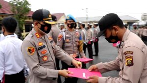 32 Personel Polres Lahat diberi Reward oleh Kapolres Lahat