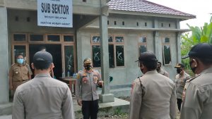 AKBP. Achmad Gusti Hartono. SIK Tinjau Popolsubsektor Muara Payang dan Pospolsubsektor Merapi Selatan