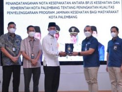 Teken MoU dengan BPJS, Harnojoyo Imbau Perusahaan di Palembang Daftarkan Nakernya Dalam BPJS