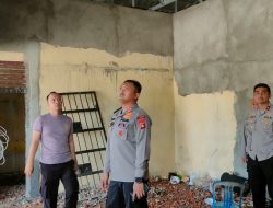 Cek dan kontrol pembangunan rehap Mako Polsek Merapi