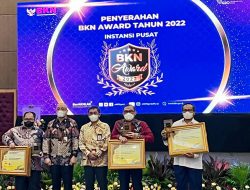 Kemenkumham Kembali Raih dua penghargaan BKN Award 2022