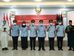 Kakanwil Kemenkumham Sumsel Lantik 5 Pejabat Fungsional
