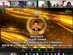Penjaga Tahanan Lapas Muaradua Raih Peringkat II Latsar CPNS Kemenkumham