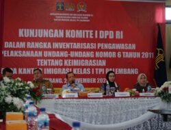 Kakanwil Kemenkumham Sumsel Sambut Kunjungan Komite I DPD RI di Kantor Imigrasi Palembang
