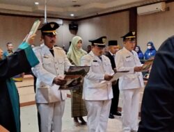 Cik Ujang.SH. Lantik 7 Pejabat Administrator Pemkab Lahat