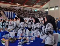 Ratusan Guru Hadiri HUT PGRI ke 77 di Kabupaten Lahat.