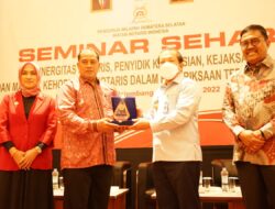 Kakanwil Kemenkumham Sumsel Buka Seminar Sinergitas Notaris, Penyidik Kepolisian, Kejaksaan, dan MKN