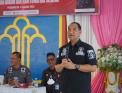 Kepada Jajaran Rutan Prabumulih, Kakanwil Ilham Djaya Sampaikan Pentingnya Rasa Syukur