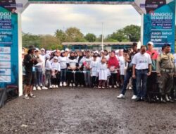 Masyarakat Lahat Ikuti Jalan Sehat HUT BUMN ke 25 Tahun