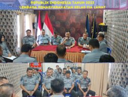 Imam Purwanto Kalapas kelas llA Lahat Pimpin Rapat Persiapan HUT RI ke 78 Tahun